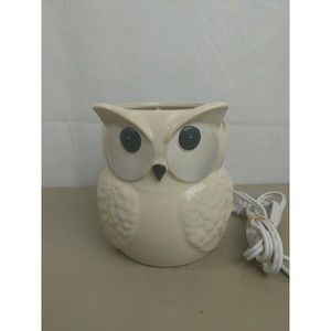 Intertek Ceramic Owl Night Light Nature Works with Bulb Tested and Works 7"